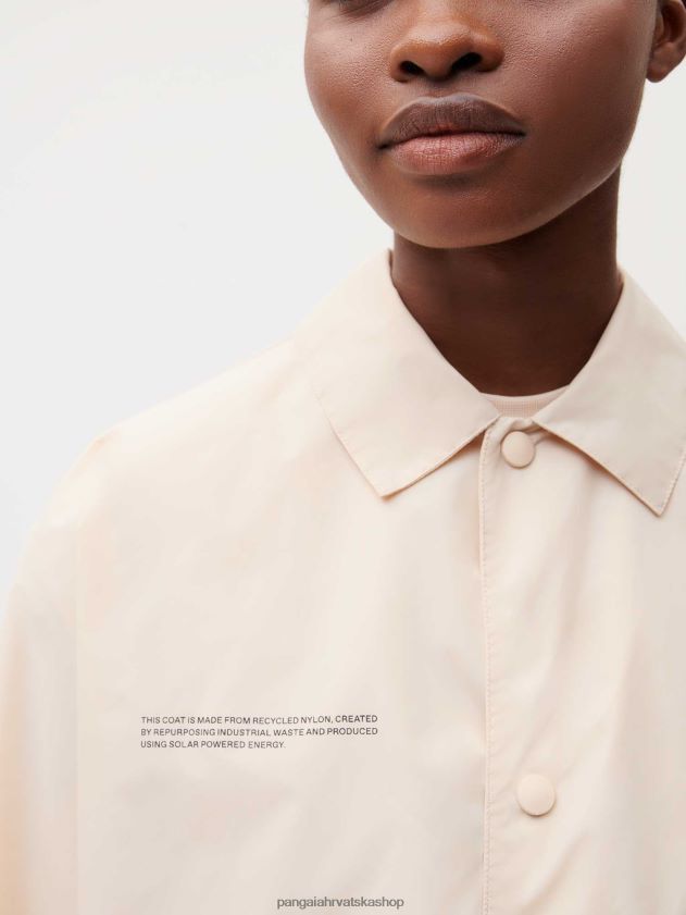 odjeća Pangaia kaput od recikliranog najlona pijesak žene 4VDHN0477