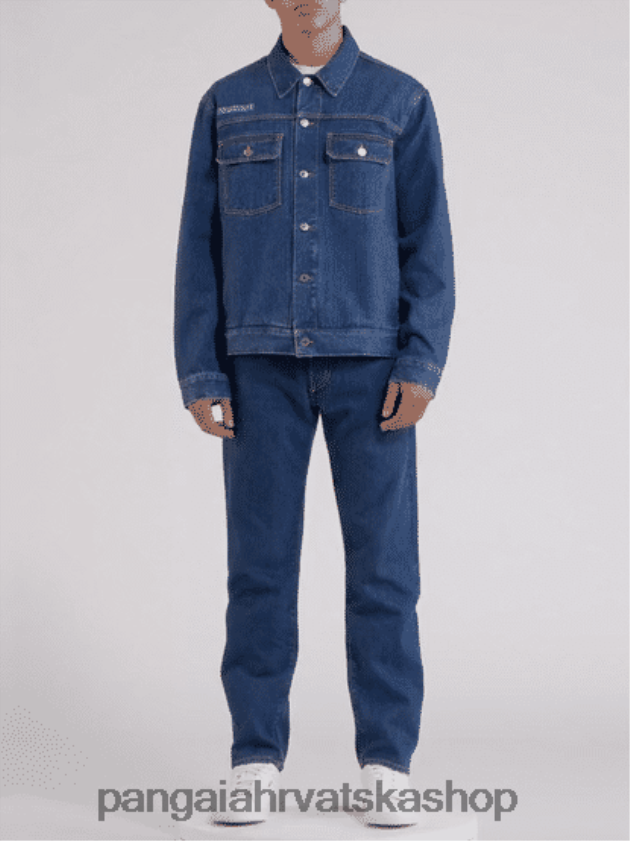 odjeća Pangaia kopriva traper jakna srednje pranje žene 4VDHN0404