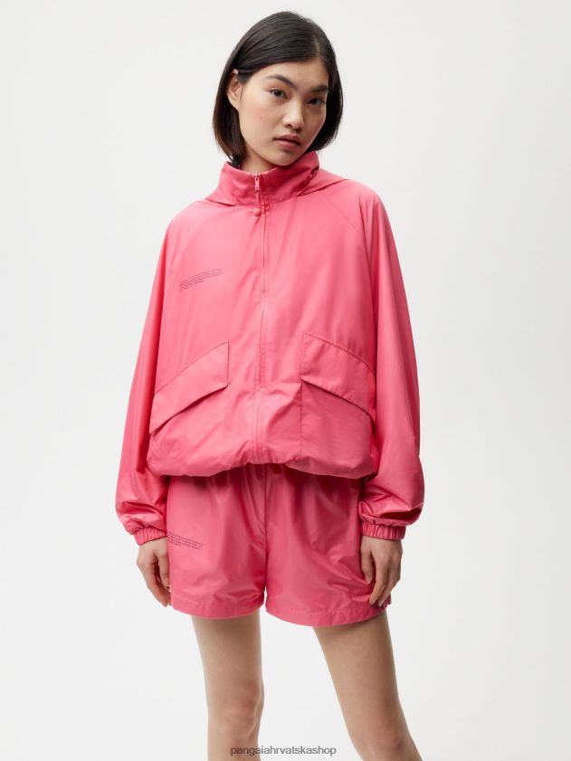 odjeća Pangaia najlonska jakna poboljšane degradacije lotos ružičasta žene 4VDHN0489