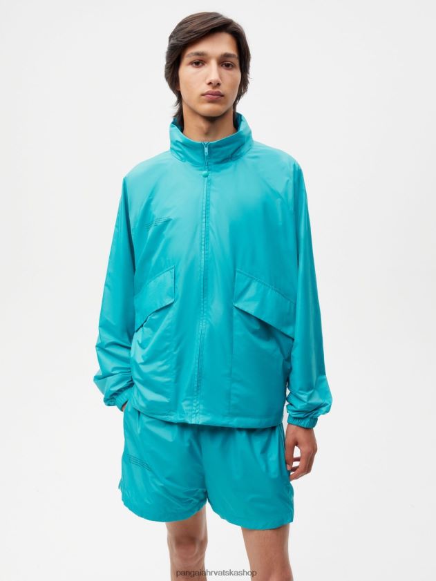 odjeća Pangaia najlonska jakna poboljšane degradacije paunovo plavetnilo žene 4VDHN0492