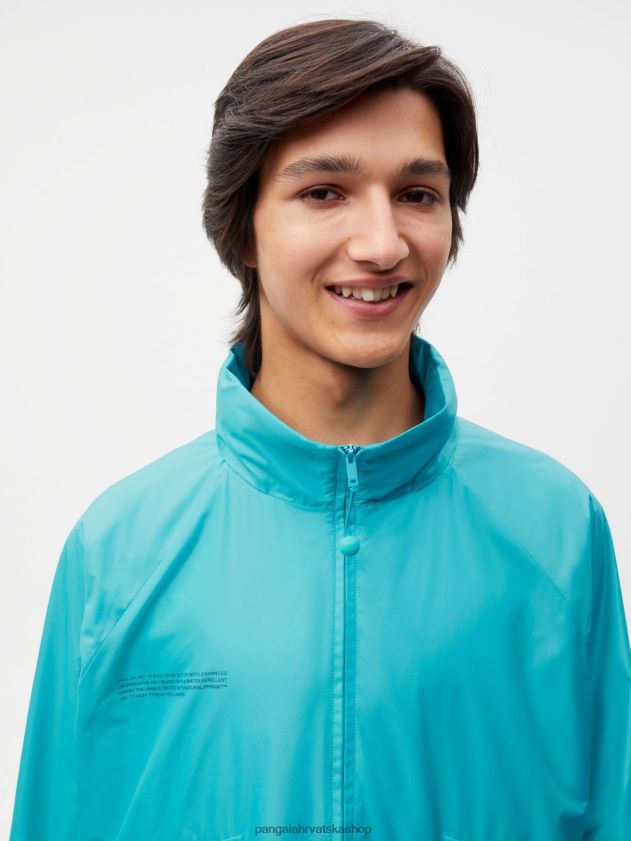 odjeća Pangaia najlonska jakna poboljšane degradacije paunovo plavetnilo žene 4VDHN0492