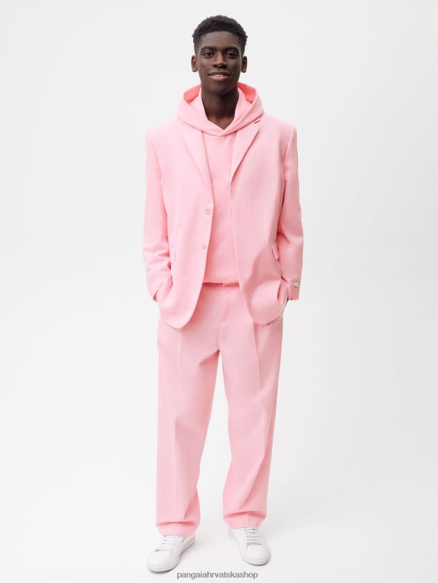 odjeća Pangaia prevelik krojeni blejzer od organskog pamuka sakura ružičasta žene 4VDHN0466