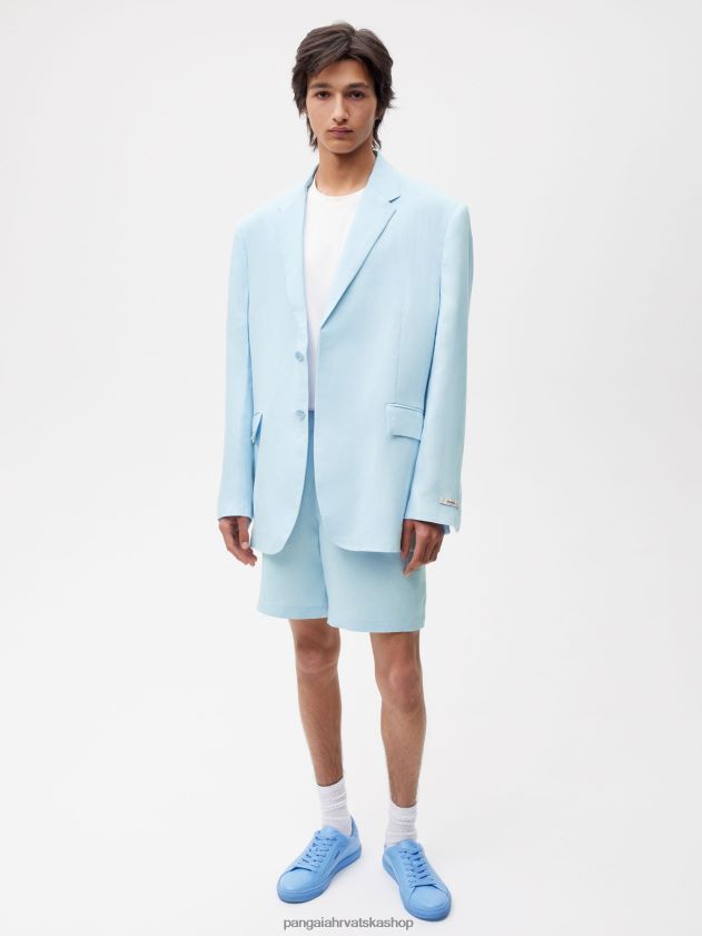 odjeća Pangaia sako krojen od aloe lana dječje plava žene 4VDHN0459