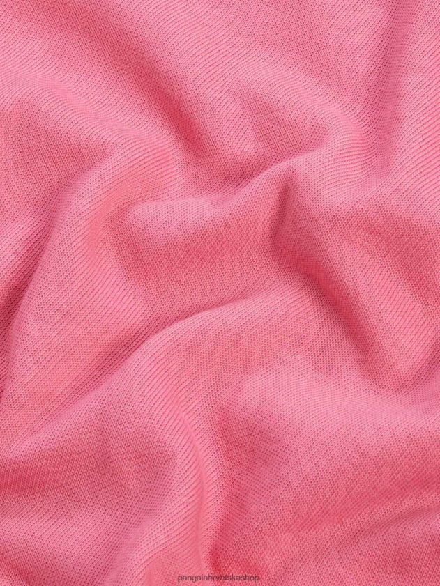 odjeća Pangaia brisanje polo majice lotos ružičasta žene 4VDHN0397