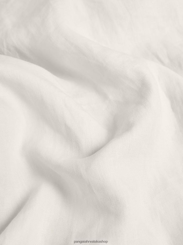 odjeća Pangaia košulja dugih rukava s ovratnikom od aloe lana vapnenac žene 4VDHN0392