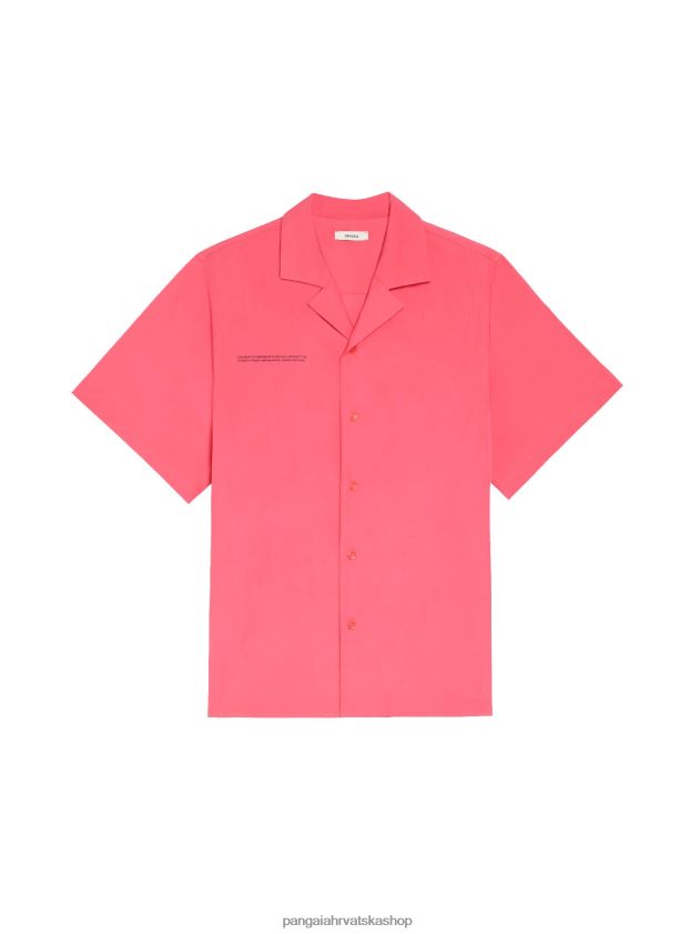 odjeća Pangaia košulja kratkih rukava od organskog pamuka lotos ružičasta žene 4VDHN0402