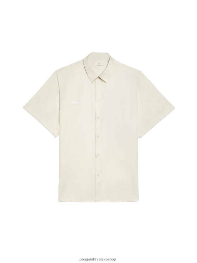 odjeća Pangaia košulja kratkih rukava s ovratnikom u boji ananasa cvijet bazge žene 4VDHN0394