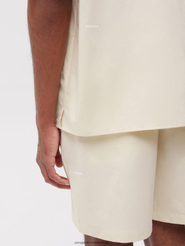 odjeća Pangaia košulja kratkih rukava s ovratnikom u boji ananasa cvijet bazge žene 4VDHN0394