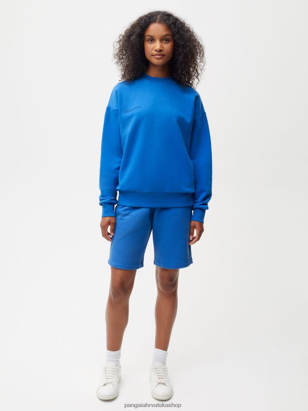 odjeća Pangaia 365 duge kratke hlače kobalt plava žene 4VDHN0224