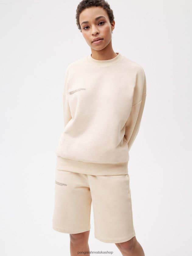 odjeća Pangaia 365 duge kratke hlače pijesak žene 4VDHN0252