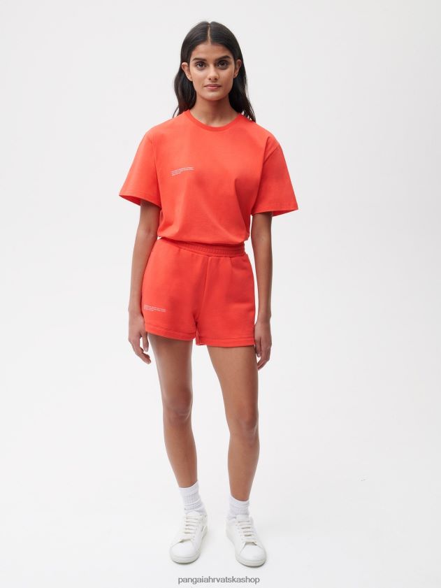 odjeća Pangaia 365 kratke hlače dragon fruit crvena žene 4VDHN0261