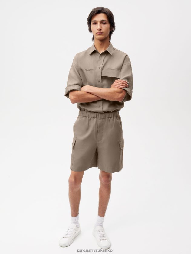 odjeća Pangaia kargo hlače od mješavine organskog pamuka gljiva žene 4VDHN0233