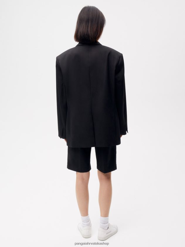 odjeća Pangaia kratke hlače krojene od organskog pamuka crno žene 4VDHN0263