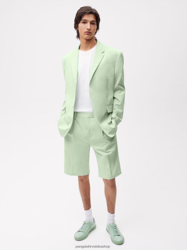 odjeća Pangaia kratke hlače krojene od organskog pamuka pistacija žene 4VDHN0265