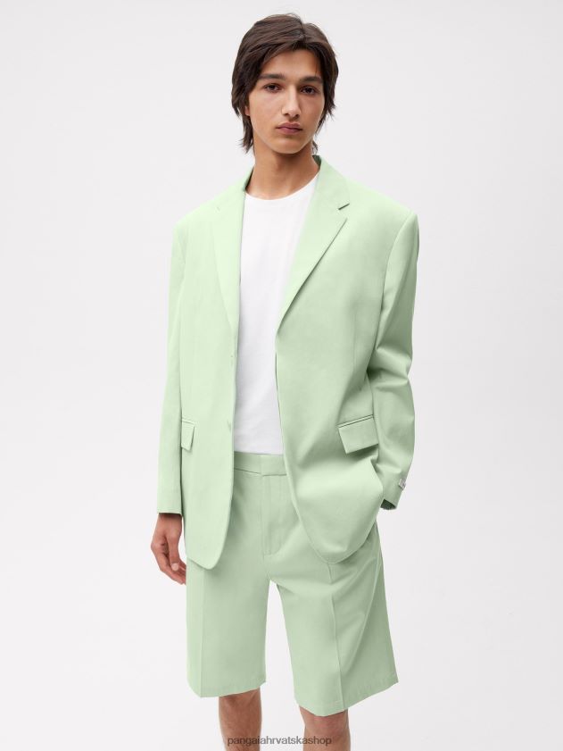 odjeća Pangaia kratke hlače krojene od organskog pamuka pistacija žene 4VDHN0265