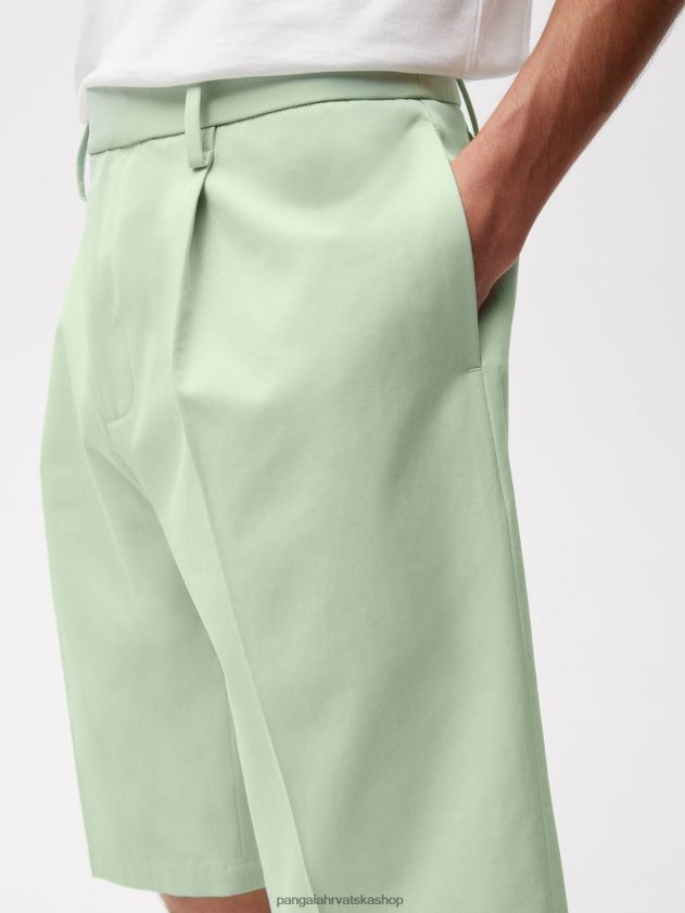 odjeća Pangaia kratke hlače krojene od organskog pamuka pistacija žene 4VDHN0265