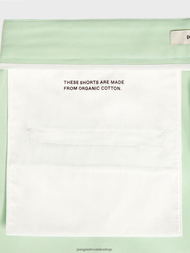 odjeća Pangaia kratke hlače krojene od organskog pamuka pistacija žene 4VDHN0265
