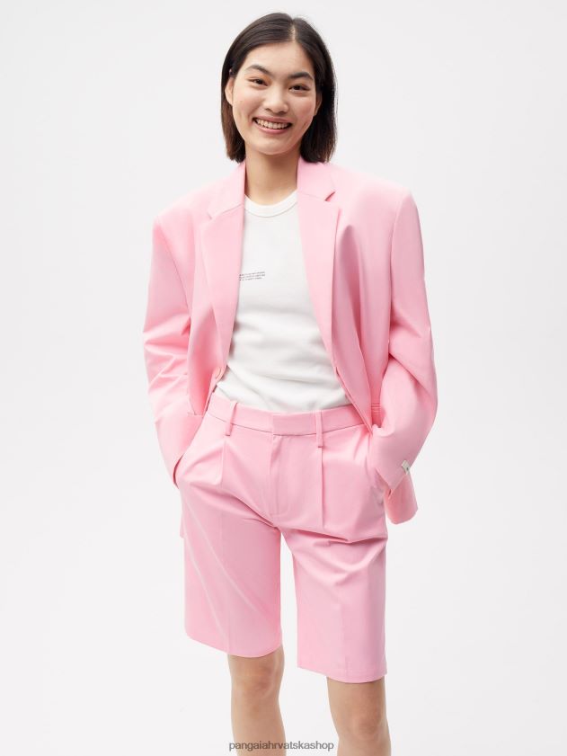 odjeća Pangaia kratke hlače krojene od organskog pamuka sakura ružičasta žene 4VDHN0234