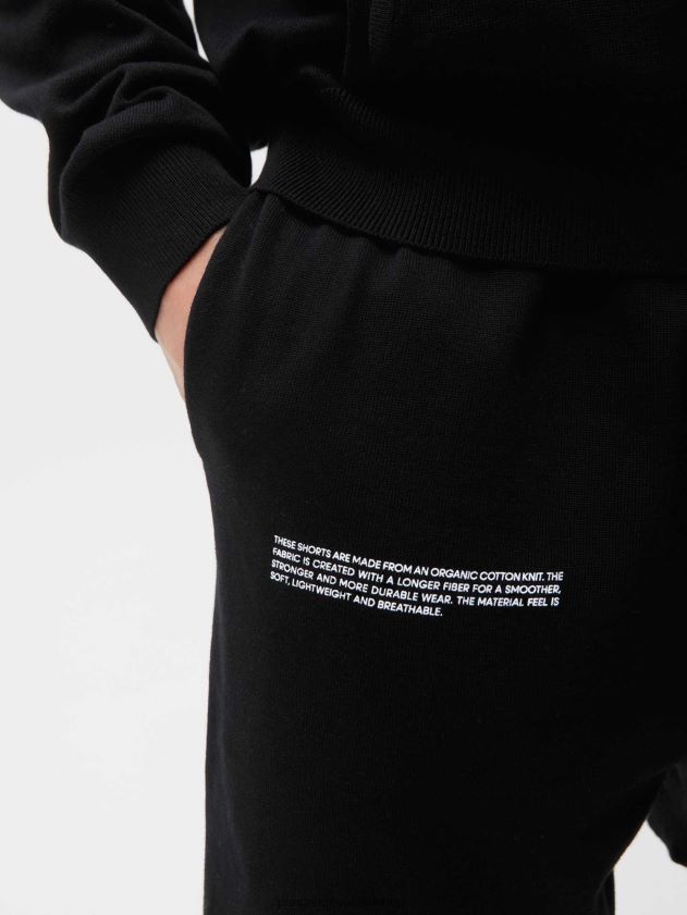 odjeća Pangaia kratke hlače od organskog pamuka crno žene 4VDHN0226