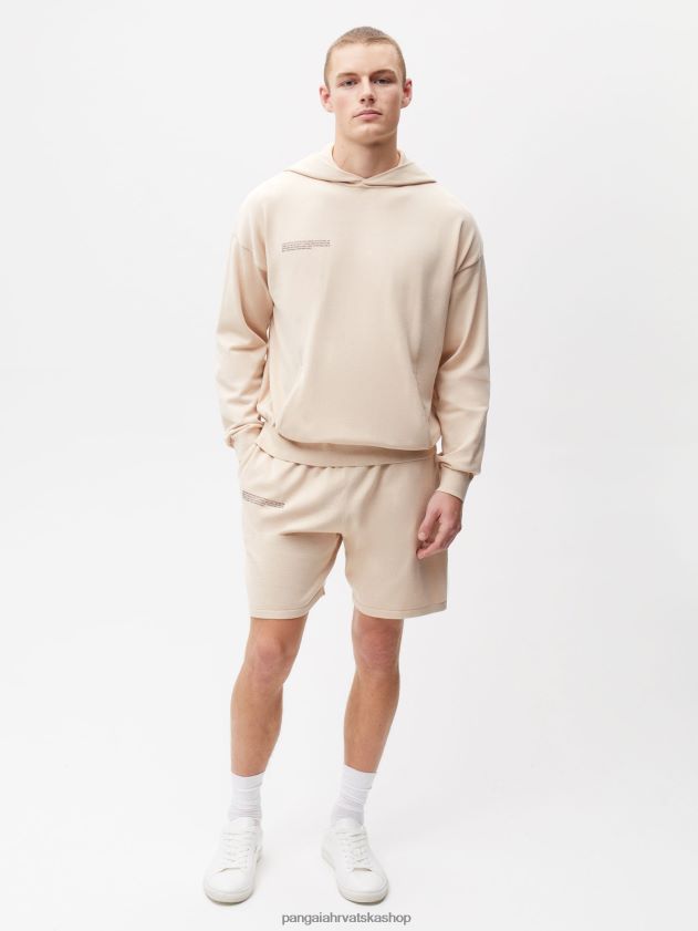 odjeća Pangaia kratke hlače od organskog pamuka pijesak žene 4VDHN0269