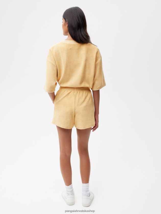 odjeća Pangaia kratke hlače za ručnike tamni pijesak žene 4VDHN0282