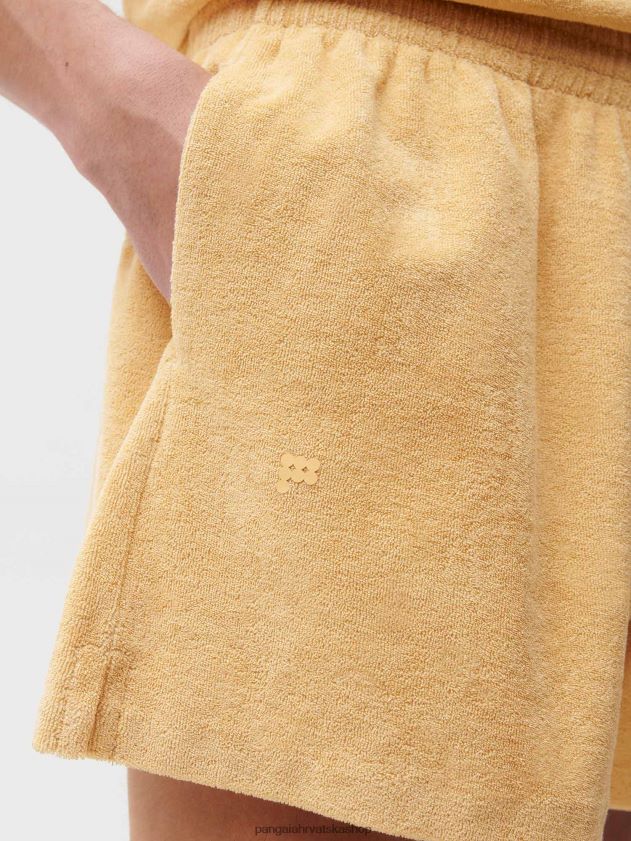 odjeća Pangaia kratke hlače za ručnike tamni pijesak žene 4VDHN0282