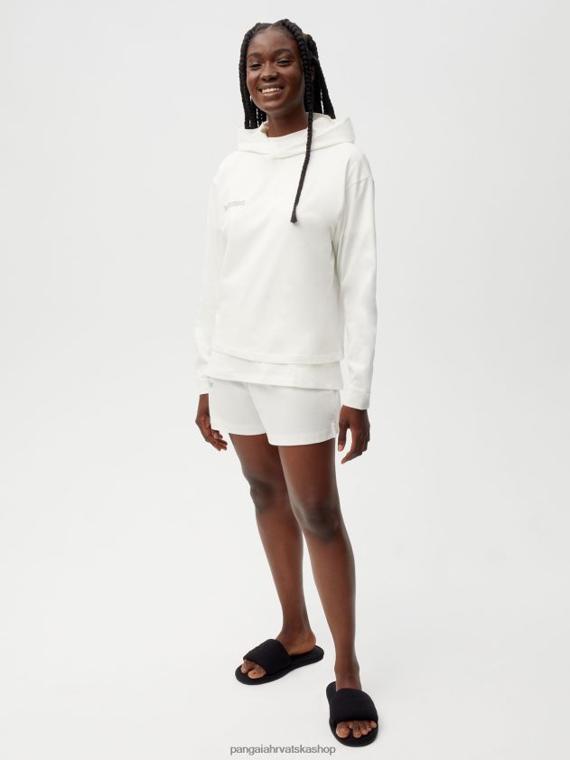 odjeća Pangaia kratke pidžame od organskog pamuka s c-vlaknom prljavo bijela žene 4VDHN0236