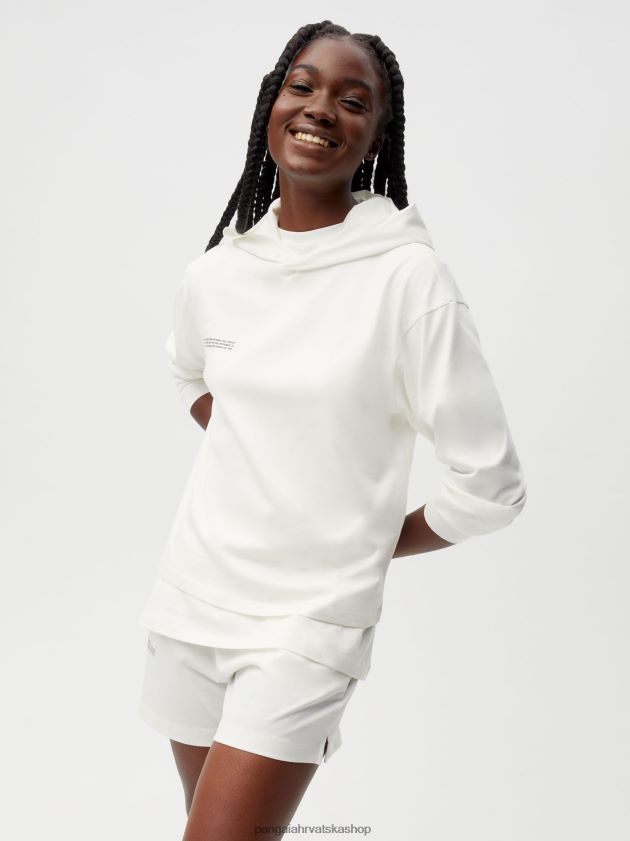 odjeća Pangaia kratke pidžame od organskog pamuka s c-vlaknom prljavo bijela žene 4VDHN0236