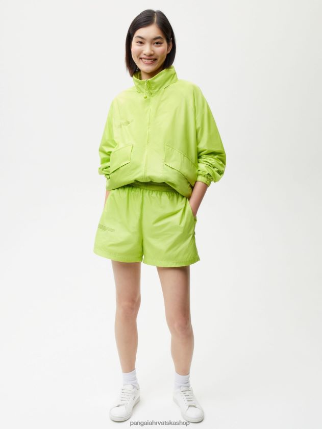 odjeća Pangaia najlonske kratke hlače poboljšane degradacije limeta zelena žene 4VDHN0271
