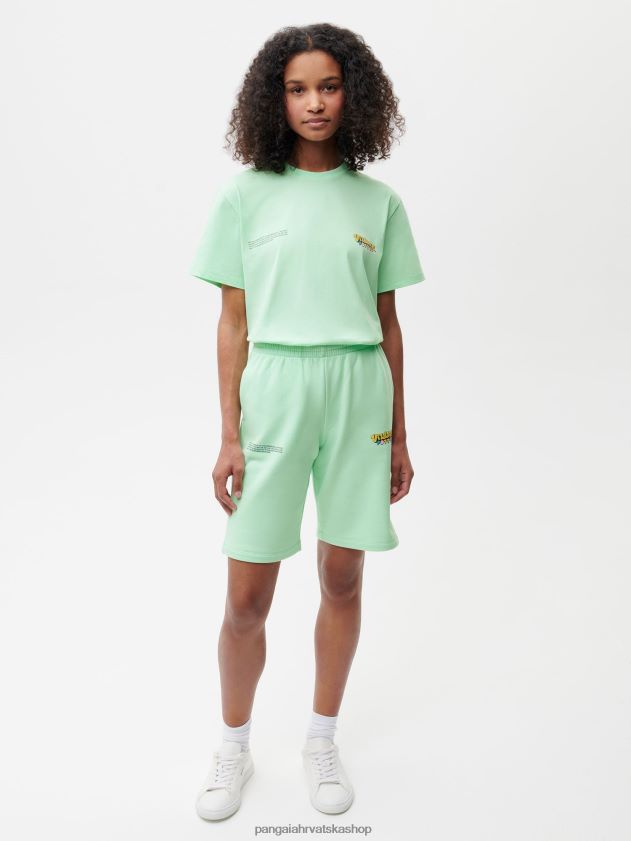 odjeća Pangaia x roberto lugo 365 duge kratke hlače laguna plava žene 4VDHN0279