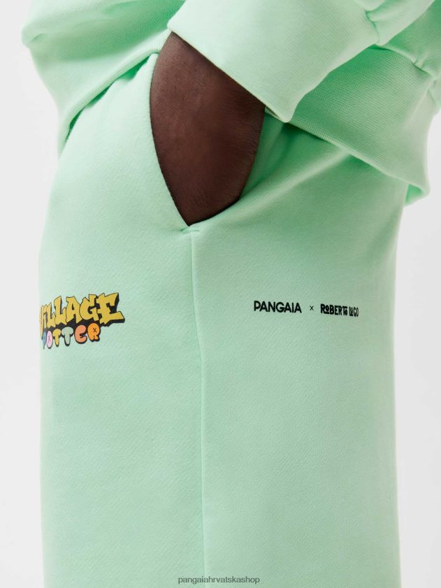 odjeća Pangaia x roberto lugo 365 duge kratke hlače laguna plava žene 4VDHN0279