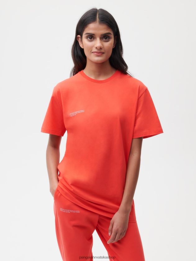 odjeća Pangaia 365 majica dragon fruit crvena žene 4VDHN0158