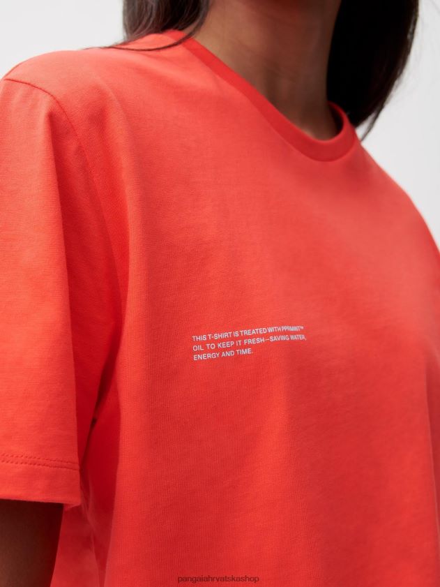 odjeća Pangaia 365 majica dragon fruit crvena žene 4VDHN0158