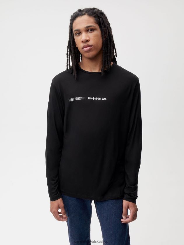 odjeća Pangaia Lab majica dugih rukava od beskonačnih vlakana crno žene 4VDHN0143