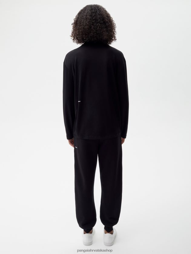 odjeća Pangaia c - majica dugih rukava od čistog vlakna crno žene 4VDHN0151