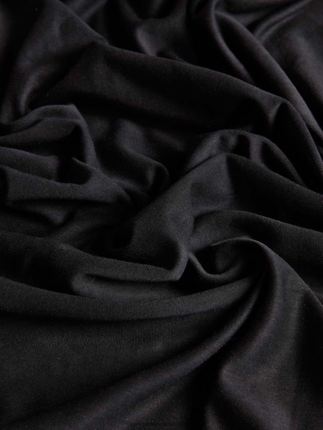 odjeća Pangaia c - majica dugih rukava od čistog vlakna crno žene 4VDHN0151