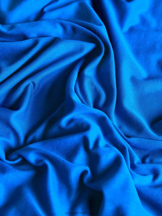 odjeća Pangaia c - majica dugih rukava od čistog vlakna kobalt plava žene 4VDHN0203