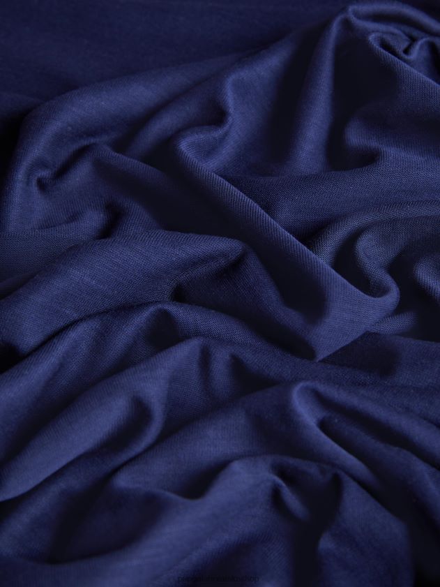 odjeća Pangaia c - majica dugih rukava od čistog vlakna mornarsko plava žene 4VDHN0197