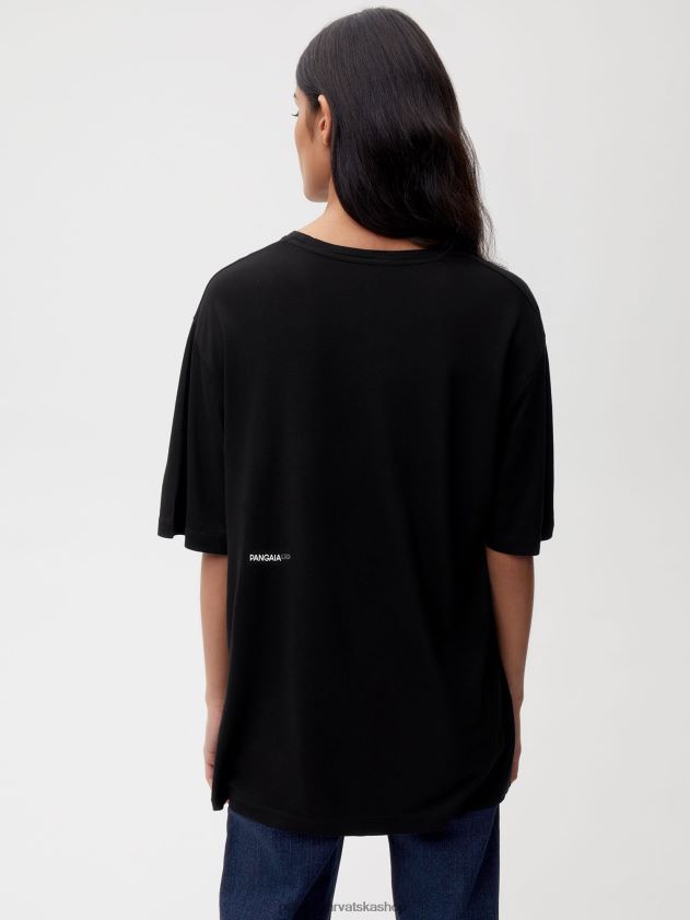 odjeća Pangaia laboratorijska majica od beskonačnih vlakana crno žene 4VDHN0144
