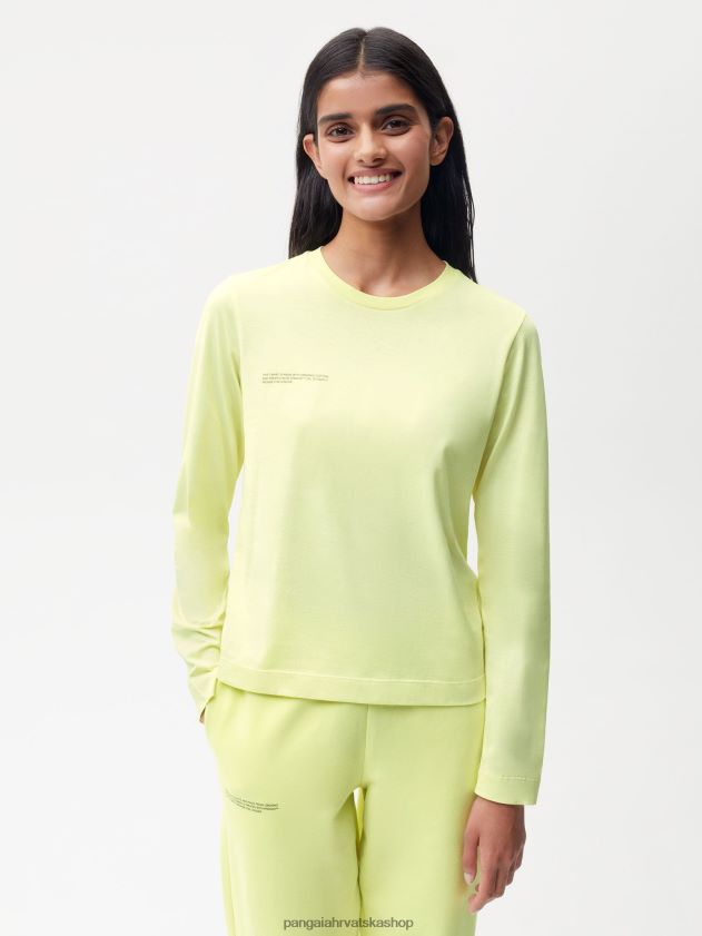 odjeća Pangaia lagana majica od organskog pamuka ande zelene žene 4VDHN0198