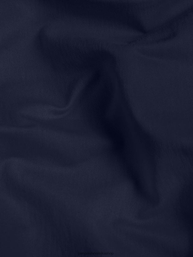 odjeća Pangaia majica dugih rukava od organskog pamuka s c-vlaknom mornarsko plava žene 4VDHN0149