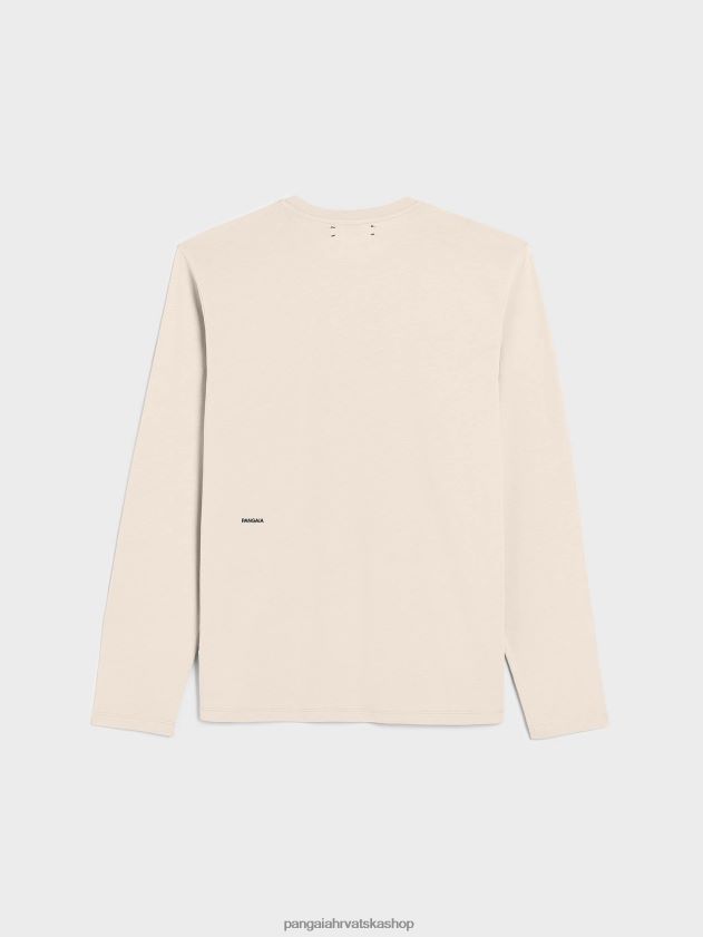 odjeća Pangaia majica dugih rukava od organskog pamuka s c-vlaknom pijesak žene 4VDHN0187