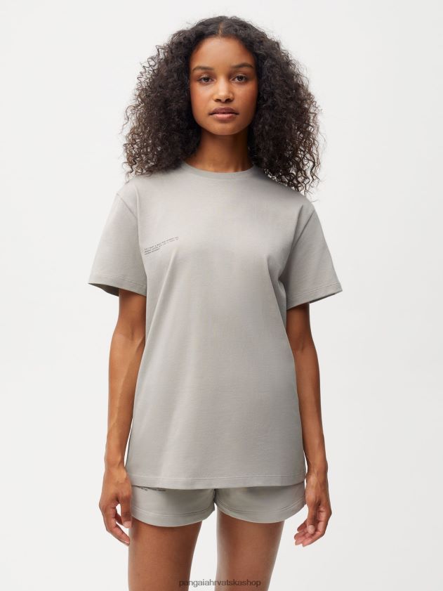 odjeća Pangaia majica kratkih rukava od organskog pamuka s jezgrom od c-vlakana kamen žene 4VDHN0166