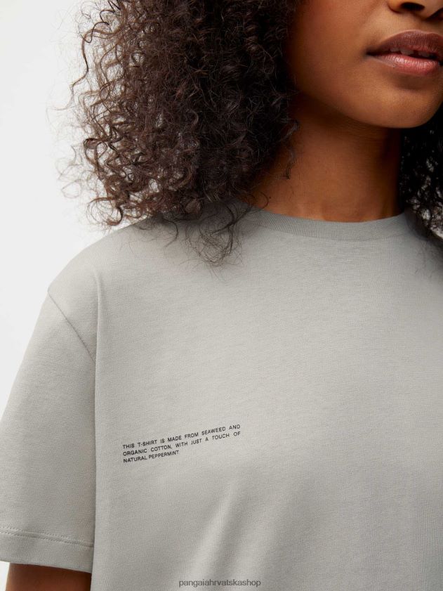 odjeća Pangaia majica kratkih rukava od organskog pamuka s jezgrom od c-vlakana kamen žene 4VDHN0166