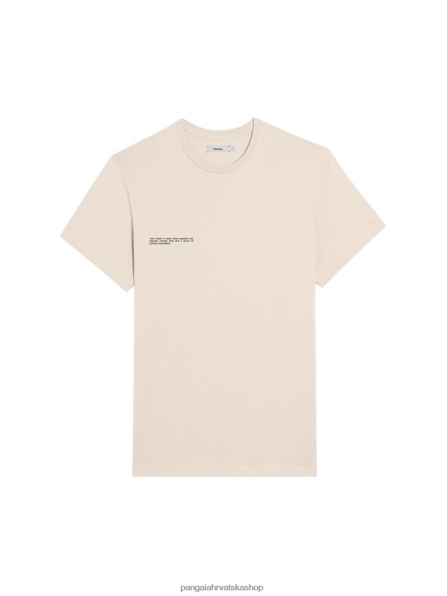 odjeća Pangaia majica kratkih rukava od organskog pamuka s jezgrom od c-vlakana pijesak žene 4VDHN0150