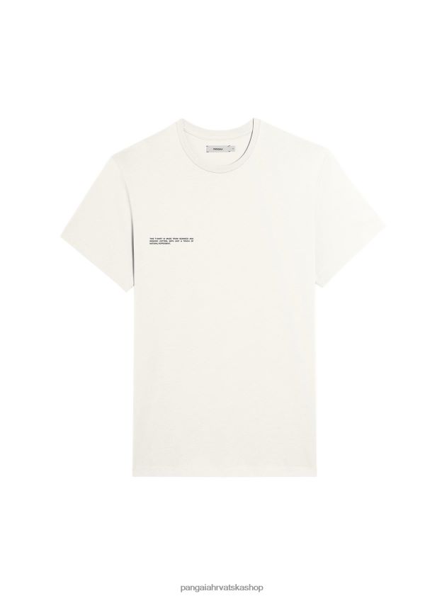 odjeća Pangaia majica kratkih rukava od organskog pamuka s jezgrom od c-vlakana prljavo bijela žene 4VDHN0133