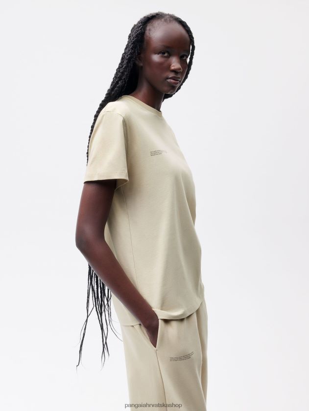 odjeća Pangaia majica - lješnjak amp maitake bež žene 4VDHN0123