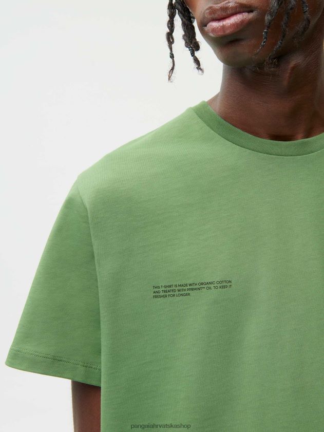 odjeća Pangaia majica - lješnjak amp stabljika zelena žene 4VDHN0152