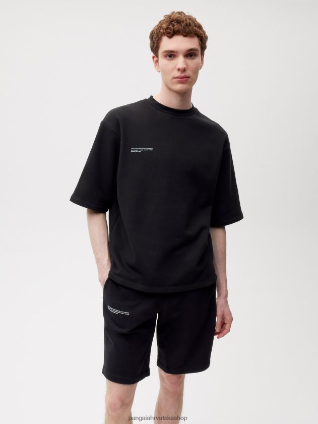 odjeća Pangaia majica opuštenog kroja crno žene 4VDHN0162