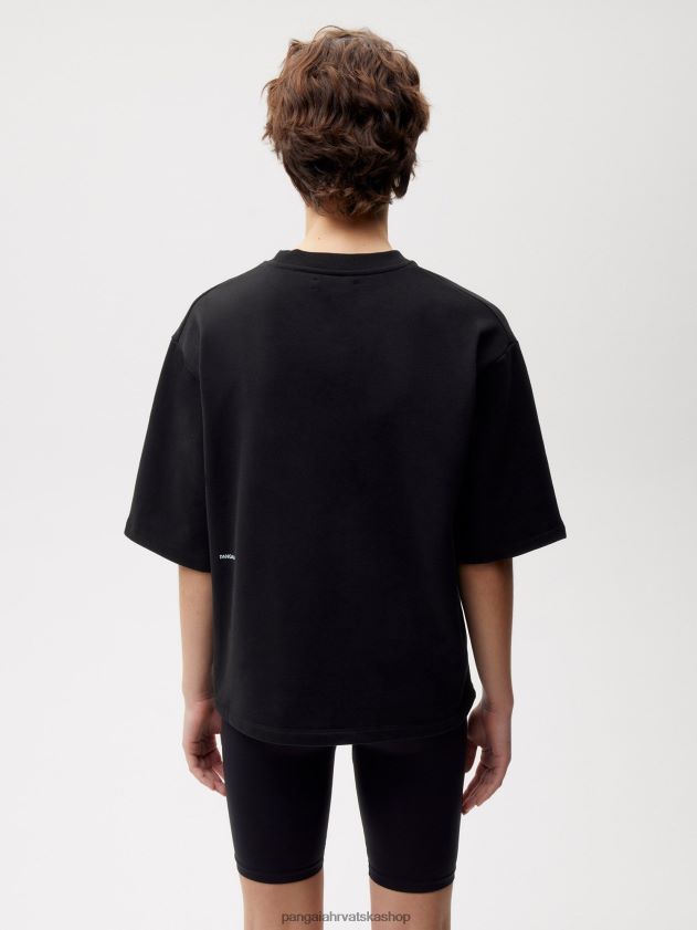 odjeća Pangaia majica opuštenog kroja crno žene 4VDHN0162